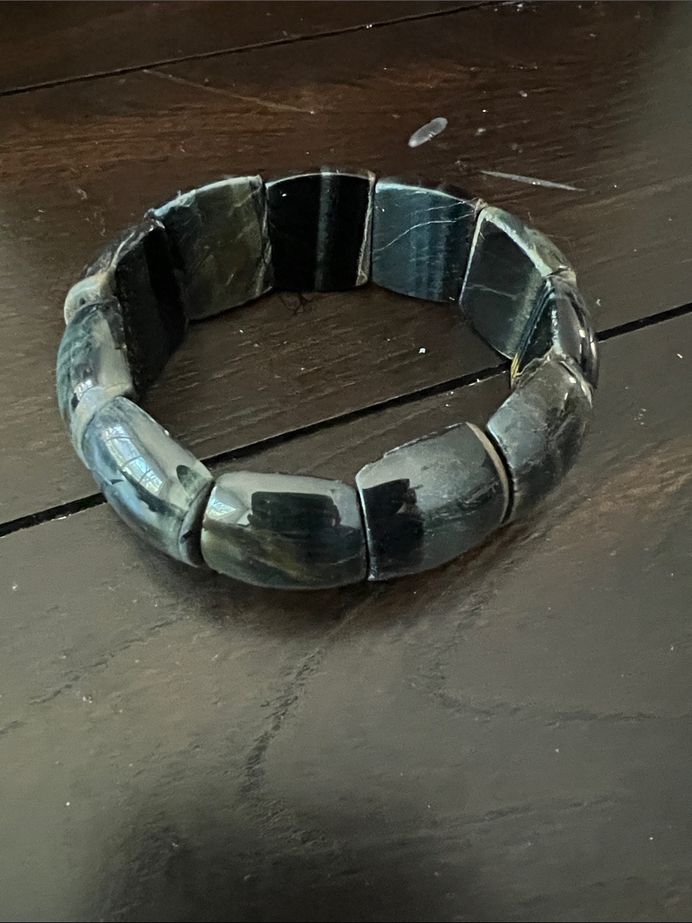 Black and Brown Tiger Eye Stretch Bracelet